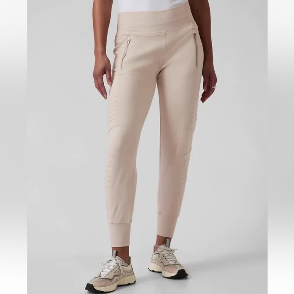 Athleta Abalone Venice Moto Jogger Pants. Size Large.